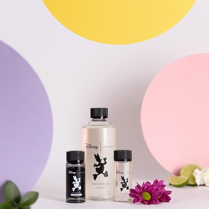 Aroma360 | Disney | Sassy Petals Fragrance Oil Blend | Daisy Duck | Luxury Aromatherapy Scent Diffuser Oil | Bergamot, Rose and Amber 1.7 fl oz, 50 mL
