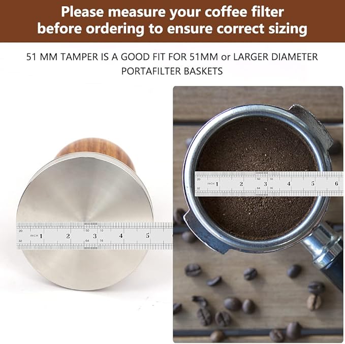 Y-Step 22 PCS Coffee Tamper Set, Espresso Accessories Kit Barista Kit, with Espresso Tamper 51mm, Frothing Pitcher, Tamper Mat, Latte Art Pen, Coffee Stirrer, Sandalwood Tamper for Espresso Machine