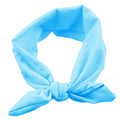 Baby Girl's Cute Toddler Bow Headbands Bowknot Rabbit Hairband Headwear for Daily Life Travel Photography (Blue)