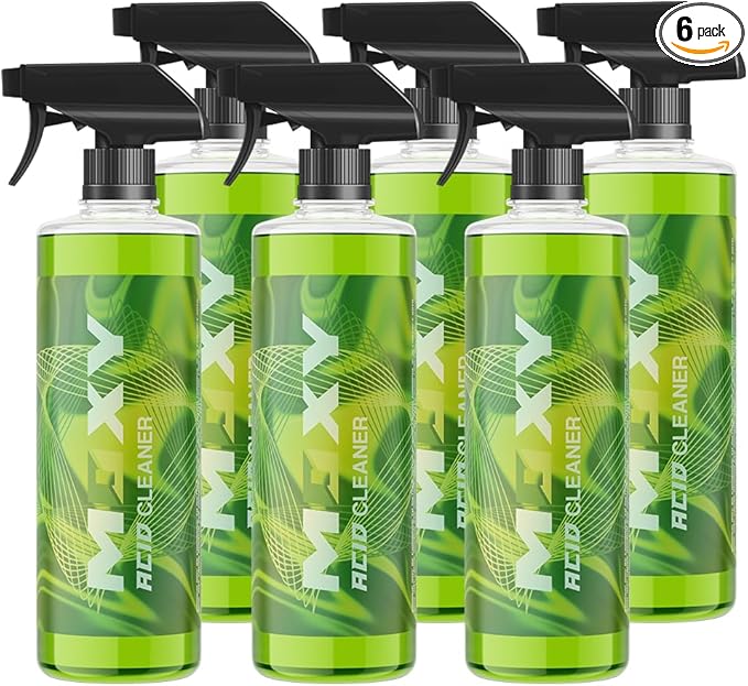 Moxy Acid Wheel and Tire Cleaner (Case of 6 (16oz)) - Professional Car Wash Wheel Cleaner - Cleaning Spray for Car Detailing - Wheel Cleaning Kit Safe for Cars, SUVs, Motorcycles, RVs, and Trucks