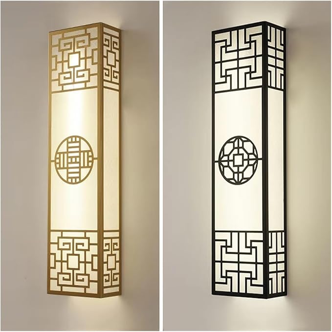 Chinese Style Bedroom Wall Lamp Strip Shaped Zen Background Wall Light Living Room Hallway Stairs Hotel Wall Sconces,Modern