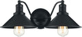 2-Light Bathroom Vanity Light Wall Sconce Industrial Kitchen Bathroom Farmhouse Wall Lighting Oil Rubbed Black Finish Rustic Wall Lamp