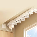 Smart Motorized Curtain Rods (Ripple Fold), Matter over WiFi Electric Track Compatible with HomeKit Alexa Google SmartThings, Automatic Drapery System with Remote, 1.8N.m (3 meters (118.1 inches))