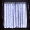HXWEIYE White Short Curtain Lights for Small Window, 3.3x5Ft Fairy Light with Timer & 8 Clips for Bedroom, Battery Powered 96Led String Light for Indoor, Outdoor, Weddings, Party, Garden, Wall Decor