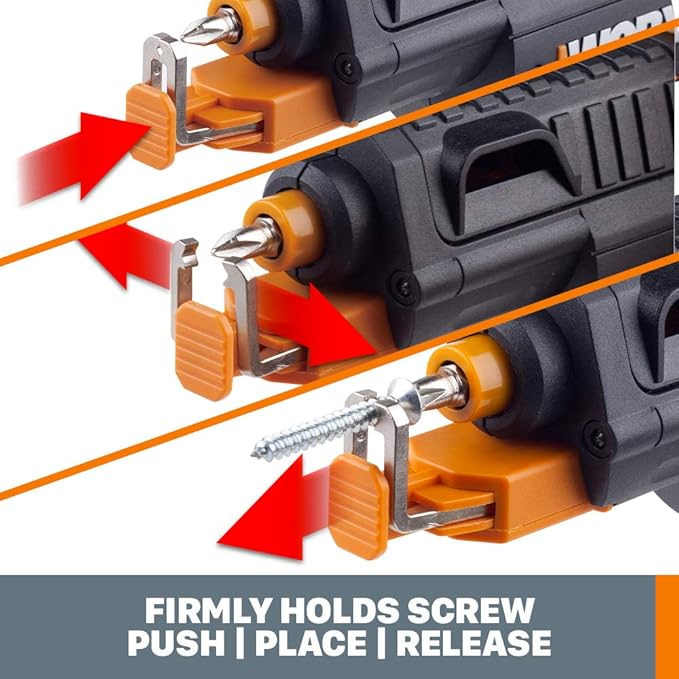 Worx 4V Electric Screwdriver, Rechargeable Cordless Power Screwdriver Set with 6 Bits, Screw Holder, Charger - WX255L