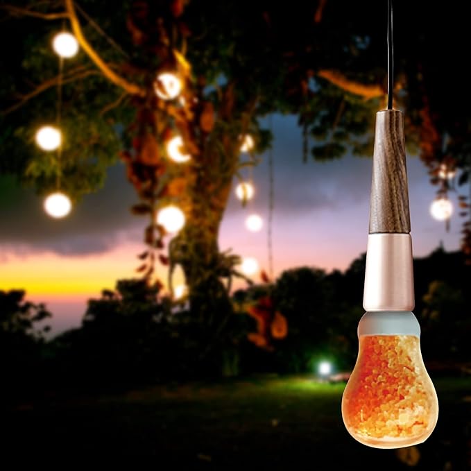 Himalayan Glow 60-Watt Salt Light Bulb - 1 Count, Dimmable, Fits Most Salt Lamps, Warm Ambiance, Room Decor, Home Decor, Energy Efficient, Long Lasting, Relaxation, Gift