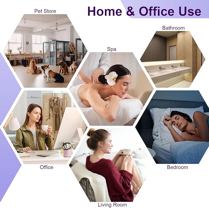 Scent Air Machine for Home, Commercial HVAC App Fragrance Machine Oil Diffuser Essential Oils 800ml, Cover Up to 3000 Sq.Ft, Waterless Aromatherapy for Business, Office, Store, Extra Large Room