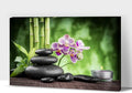 GUTTATY Zen Wall Art Decor, Modern Bathroom Zen Decor Wall Art, Canvas Wall Art for SPA Zen Room Decor, Green Bamboo and Pebble Relaxing Art Prints for Office & SPA Wall Decor 18x24 Inches