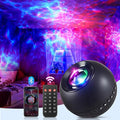 Galaxy Projector with HiFi Bluetooth Speaker & 15 White Noise Sounds - Remote & Timer Controlled Night Light for Bedroom or Kids Room