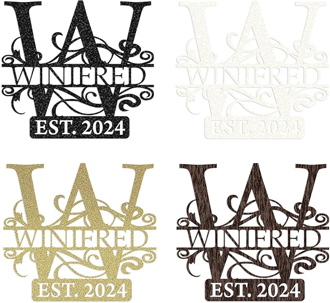 Custom Metal Signs | Last Name Sign | Split Letter Monogram Wall Decor | Custom Outdoor Signs | Personalized Wedding Gift | Housewarming Couples Gift | Outdoor Metal Sign | Metal Art