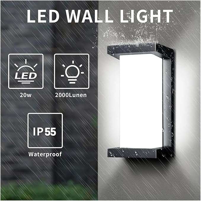 Long Wall Light, LED Wall Lamp Motion Sensor Waterproof Led Lights Wall Light Indoor Outdoor Wall Panels for Home Corridor Lighting,Bedroom Bedside Licht(Cold White,B NO Sensor)
