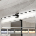 Ensenior Modern Bathroom Vanity Light 48 inch, Built-in Dimmer, 28W Dimmable 5CCT Led Bath Lights, Black Bar Vanity Lights for Bathroom Mirror Cabinets Bedroom-FCC & ETL Certificated