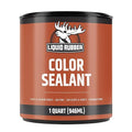 Liquid Rubber Color Waterproof Sealant - Elastomeric Roofing Coating for Flat or Slope Roofs & Foundations - DIY Paint & Leak Repair Membrane Compatible with Metal & Concrete - Medium Gray, 1 Quart