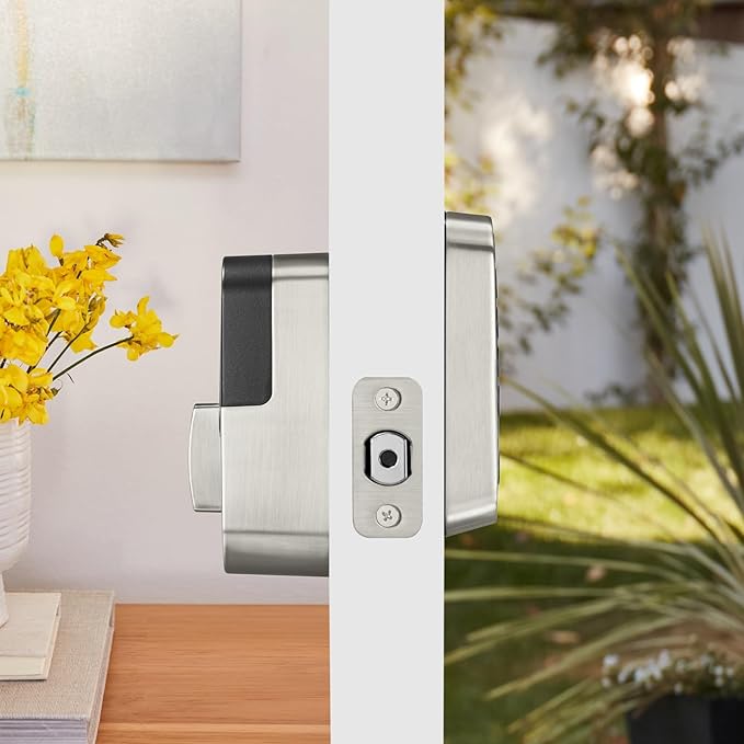 Yale Security Assure Lock 2 Deadbolt, Satin Nickel Keyed Smart Entry Door Lock with Wi-Fi Connected Keypad for Code Entry and Remote Access, YRD410-WF1-619