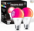 Geeni Prisma Smart Light Bulbs 2-Pack, Color Changing RGBW LED, A19, 800 Lumens, 60W Equivalent, Dimmable, 2700K, Works with Alexa & Google Home