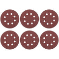 HARFINGTON 20 Pcs 5 Inch Sanding Discs, 150 Grit Hook and Loop Sandpaper, 8-Hole Aluminum Oxide Orbital Sander Sandpaper for Woodworking Automotive Metal Polishing, Red