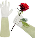 HLDD HANDLANDY Long Gardening Gloves, Leather Thorn Proof Rose Pruning Glove for Men & Women, Great Gift for Gardener