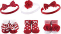 Hudson Baby Girl's Headband and Socks Giftset