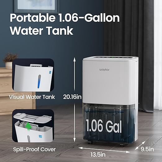 Waykar 120 Pints 2025 Energy Star Home Dehumidifier