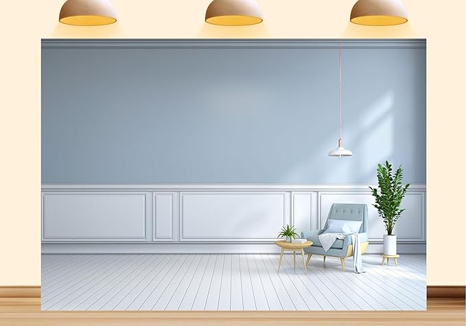 15X10ft Fabric Modern Living Room Sofa Backdrop Smart Home Control Center Interior Apartment Luxury House Background Nordic Style Party Decorations Voice Activated Scene Live Video Zoom Calls Props