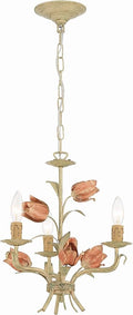 Crystorama Southport 3 Light Sage Rose Mini Chandelier