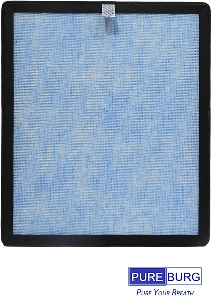 PUREBURG Replacement Filter Compatible with POMORON MJ005H Air Purifier,4-Pack H13 HEPA Activated Carbon 2-in-1 4-Stage Filtration