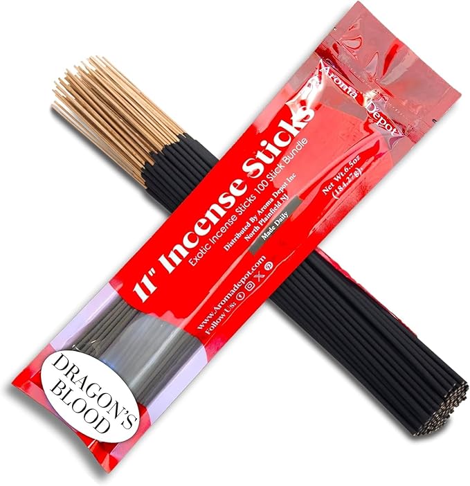 Jean P.G Type Most Exotic 11'' Incense Sticks. Approx. 85 to 100 Sticks Per Bundle, Each Natural Stick Burns for 45 mins to 1 Hour Each. Long Lasting Guarantee 100% Pure