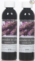 Hosley Lavender Lilac Fragrance Warming Oils, Set of 2, 5oz Each. Ideal Gift for Weddings, spa, Reiki, Meditation, Bathroom Settings.P1