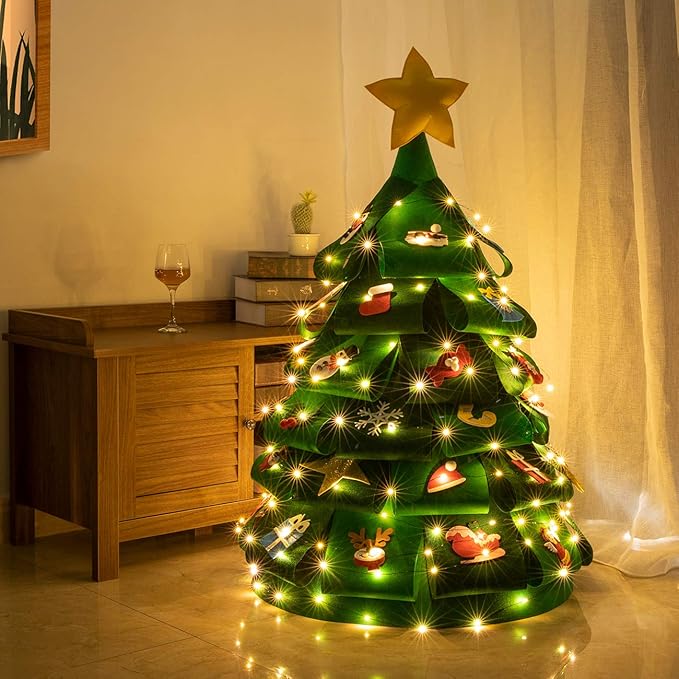 AWQ 200 LED 66 FT Copper Wire String Lights 8 Modes LED Fairy String Lights USB Powered with Remote Control for Christmas Tree Wedding Party Home Decoration
