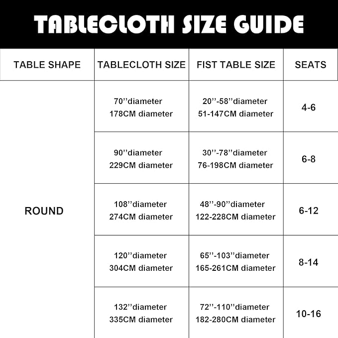 6 Pack Navy Blue Round Tablecloths 108 Inches Table Cloth Stain and Wrinkle Resistant Washable Polyester Table Cover Fabric for Party, Wedding,Dining,and Banquet Decoration