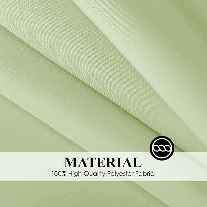 Rectangle Tablecloths 90x132 Inch 10 Pack Sage Green Tablecloth for 6ft Washable Decorative Linen Polyester Table Cloths for 8ft Dining Table Banquets Buffet Parties and Wedding