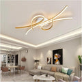 Smart Home Led Pendent Light Living Room Bedroom Study Room Hanging Light Black/Gold Art Decoration Chandelier