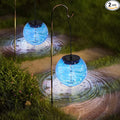 Solar Lanterns Outdoor Waterproof Hanging Outdoor Solar Lanterns Glaze Ball Outdoor Hanging Lights Waterproof Garden, Patio, Pathway & Yard Décor 2 Pack