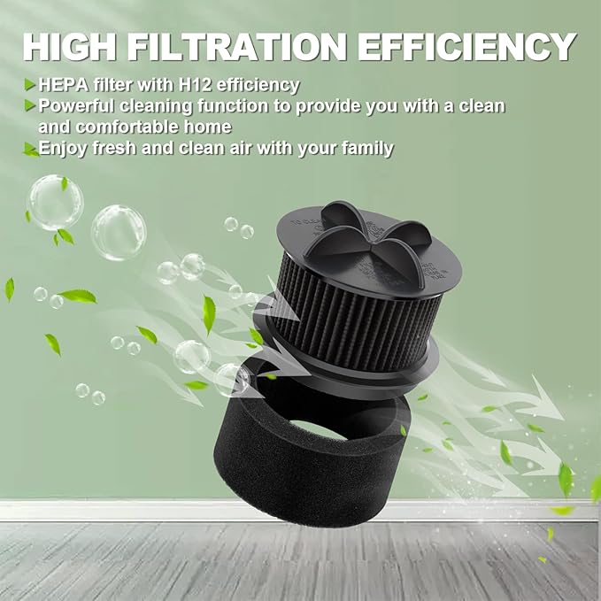 Artraise Replacement Filter for Bissell Style 10, for Bissell Powerforce Filter Style 9 & 12 Vacuum Cleaner, part # 2031085ES, 203108532065,2031183,32064 & 32065, 2 Pack Outer Foam & Inner Filters