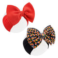 Halloween Baby Girl Bows Hair Accessories Headbands with Bows for Newborn Elastic Nylon Halloween Hairbands 2 PCS