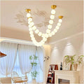Modern Chandelier, Modern Home Decor led Lights Pendant Light Lamps for Living Room Chandeliers for Dining Hanging Indoor Lighting(B 32 Heads,APP with RC Dimmable)