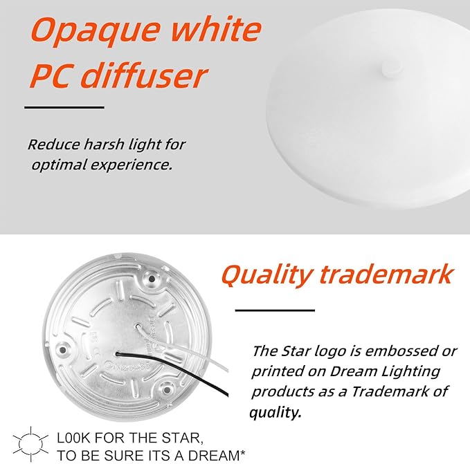 3.5inch 12 Volt RV LED Lights Interior Ceiling Light with Switch Under Cabinet Lights for RV Trailer Boat 3500K Soft White Lighting, 3.7watt 250lumens Set of 4