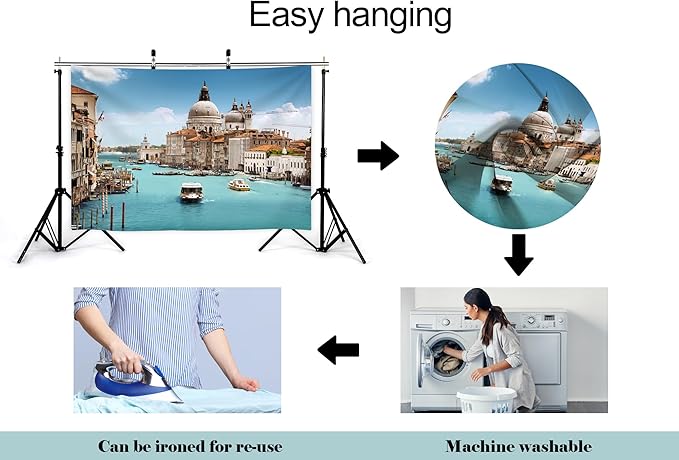 17X10ft Fabric Modern Living Room Sofa Backdrop Voice Assistant Device Interior Apartment Luxury House Background Nordic Style Party Decorations Smart Speaker Integration Live Video Zoom Calls Props