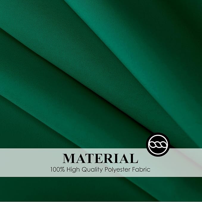 Rectangle Tablecloths 90x132 Inch 6 Pack Dark Green Tablecloth for 6ft Washable Decorative Linen Polyester Table Cloths for 8ft Dining Table Banquets Buffet Parties and Wedding