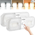 LILTSDRAE RV Lights Interior 1700LM，3 Color 12V Volt Led Light, Super Bright 120 LEDs Dome Light Fixture for RV Accessories/Camper/Car/Trailer/Boat(Crystal Finish/(Cold +Warm+Natural Light) 2PCS)