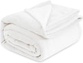 Bedsure GentleSoft Fleece Bed Blankets Full Size White - Soft Lightweight Plush Fuzzy Cozy Luxury Blanket Microfiber, 84x90 inches