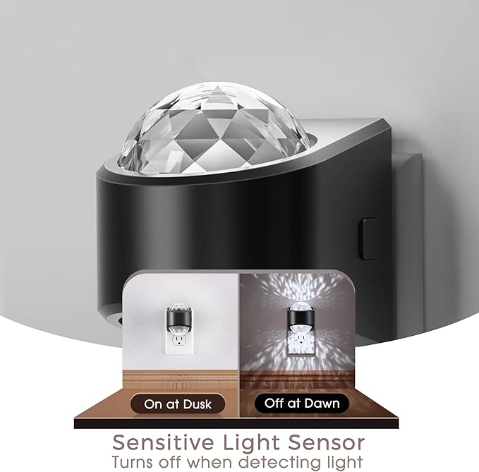 Night Light, Night Lights Plug into Wall, Night Light for Bedroom, Dimmable Brightness, LED Dusk to Dawn Sensor Nightlight for Nursery, Bathroom, Home Decor, Gaming Room, Daylight White 5000k