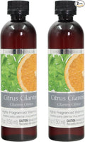 Hosley's Set of 2, 5 oz Citrus Cilantro Fragrance Warming Oils. Ideal Gift for Weddings, spa, Reiki, Meditation, Bathroom Settings. P1