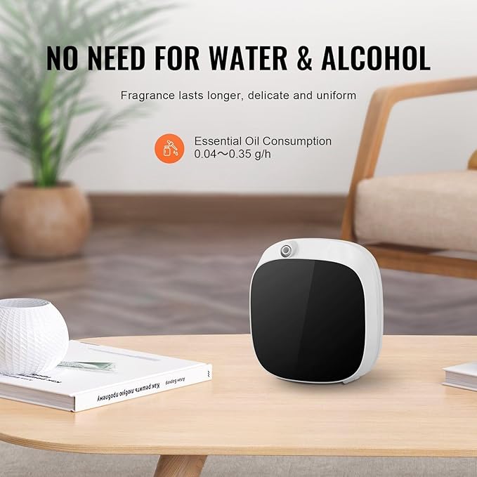 Scent Air Machine for Home, 100ML with Cold Air Technology, Waterless Smart Essential Oil Diffuser with USB & Battery Powered, Cover Up to 1000 Sq.Ft for Living Room, Bath Room, Spa