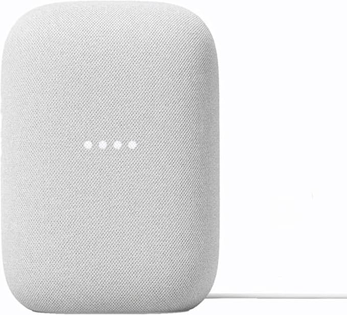 Google Audio Bluetooth Speaker - Wireless Music Streaming, Powerful Sound, Assistant Built-in, Wi-Fi and Bluetooth Connectivity, Smart Home Control, Stereo Pairing - Chalk