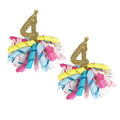 Birthday Hair Clips for Baby Girls - 2Pc Curly Ribbon with Gold Number Bow Hair Clips for 4th Birthday Baby Bow Party Decorations for Girls Toddlers Hair Accessories (Gold Number- 4 Years)