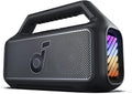 Soundcore Boom 2 by Anker, Outdoor Speaker, 80W, Subwoofer, BassUp 2.0, 24H Playtime, IPX7 Waterproof, Floatable, RGB Lights, USB-C, Custom EQ, Bluetooth 5.3, Portable for Camping and Beach - Black
