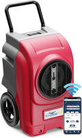 AlorAir 270 Pints Commercial Dehumidifiers for Large Room or Basements, Industrial Large Dehumidifier with Pump and Drain Hose, Dehumidifiers with Smart Wi-Fi, 5 Years Warranty, Red