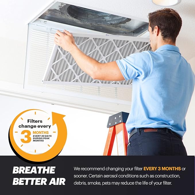 BNX TruFilter 20x20x1 Air Filter MERV 11 (12-Pack) - MADE IN USA - Allergen Defense Electrostatic Pleated Air Conditioner HVAC AC Furnace Filters for Allergies, Dust, Pet, Smoke, Allergy MPR 1200 FPR