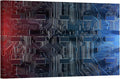 Abstract Computer Motherboard Wall Art Wall Painting CPU Concept Wall Decorations for Living Room Computer Chip Framed Modern Artwork for Home Walls Bedroom Decor 24x36 INCH